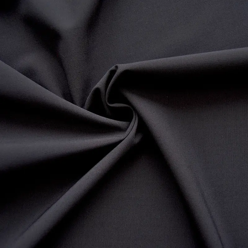 Bi-Stretch Merino Blend Fabric In Navy Blue 1