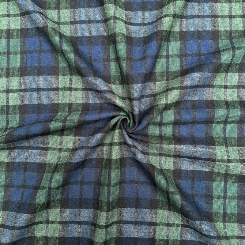 Black Watch Classic Tartan Check Fabric 1