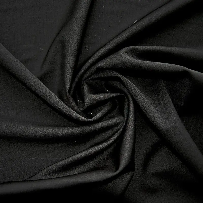 Certified Organic Wool Fabric – Black 1