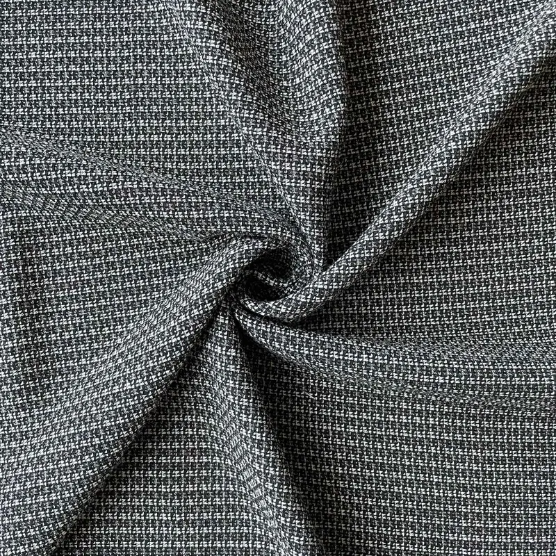 Comfy Wool-Blend Fabric – Black Solid Color 1