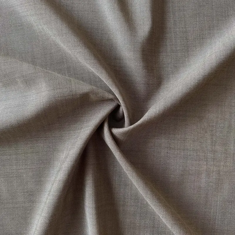 Neutral Summer Wool Fabric In Beige 1