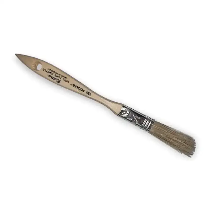 Redtree Industries 10005 White Bristle Paint Brush — Fooler Style 1