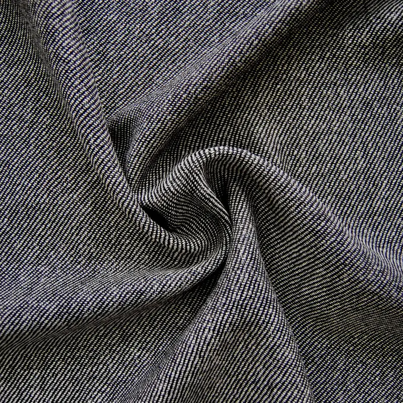 Wool Tweed Blend In Black And White 1