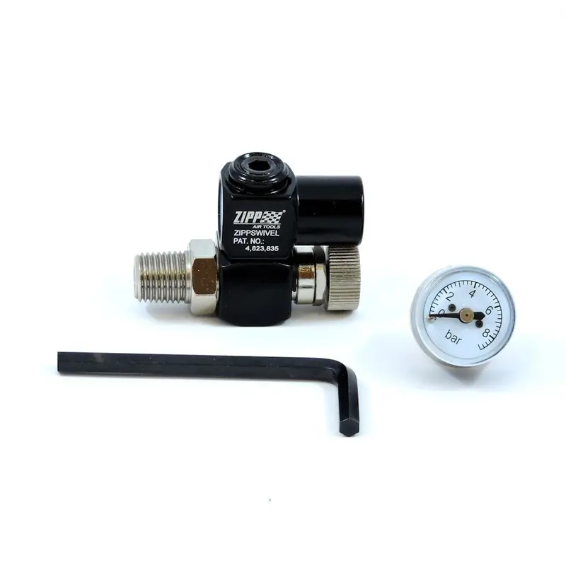 Za92S2K Aluminum 1/4-Inch Swivel Joint With Full-Close Regulator Kit 1