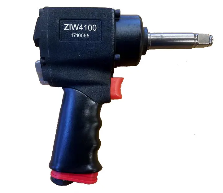 Ziw4100L Extended-Anvil 1/2-Inch Mini Impact Wrench – 1,000 Ft-Lb Twin-Hammer Power 1