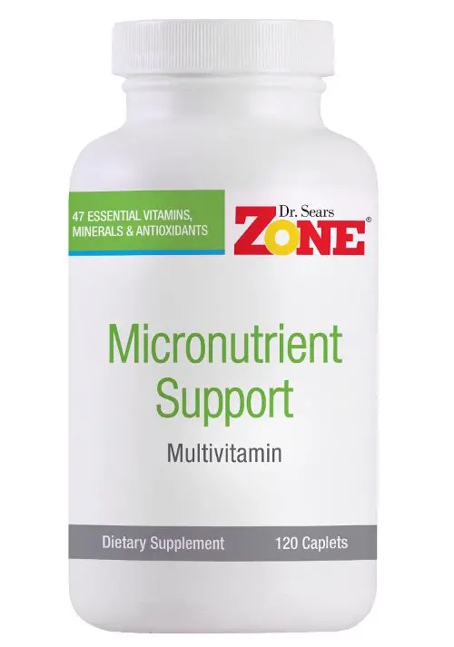 Zone Micronutrient Support By Dr. Sears – 120-Caplet Formula 1