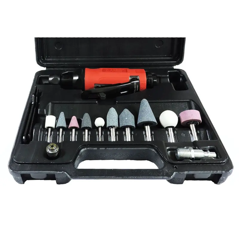 Zp313K 1/4-Inch Die Grinder Kit – 22,000 Rpm Pneumatic Tool With Accessories 1