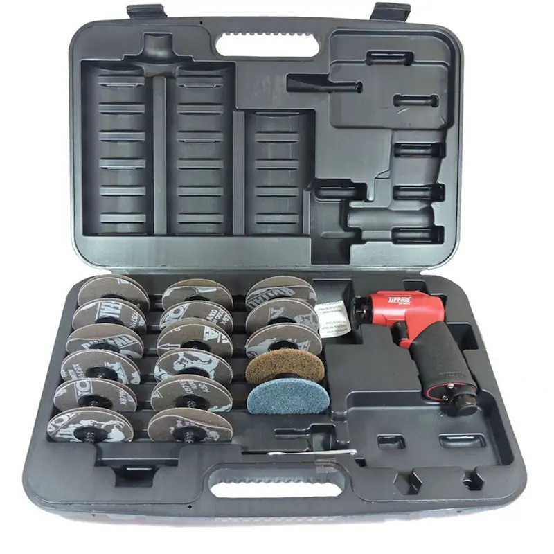 Zp386Ak 2"/3" Air Mini Sander Kit – 18,000 Rpm Dual-Size Orbital Sanding Solution 1