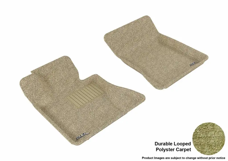 3D Maxpider Classic Floor Mats – Tan Two-Piece Set For Front Cab (L1Bm01212202) 1