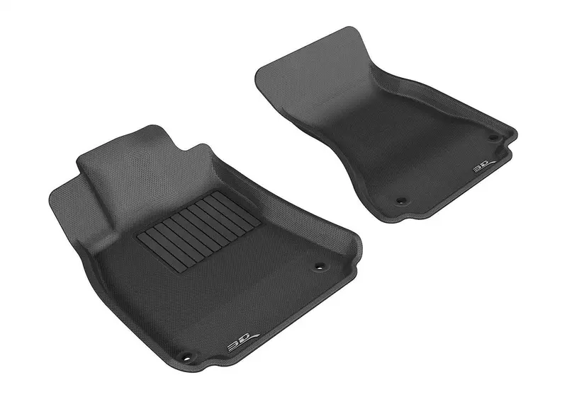 3D Maxpider Kagu Premium Floor Mat Set – Black, 2-Piece Front Coverage 1