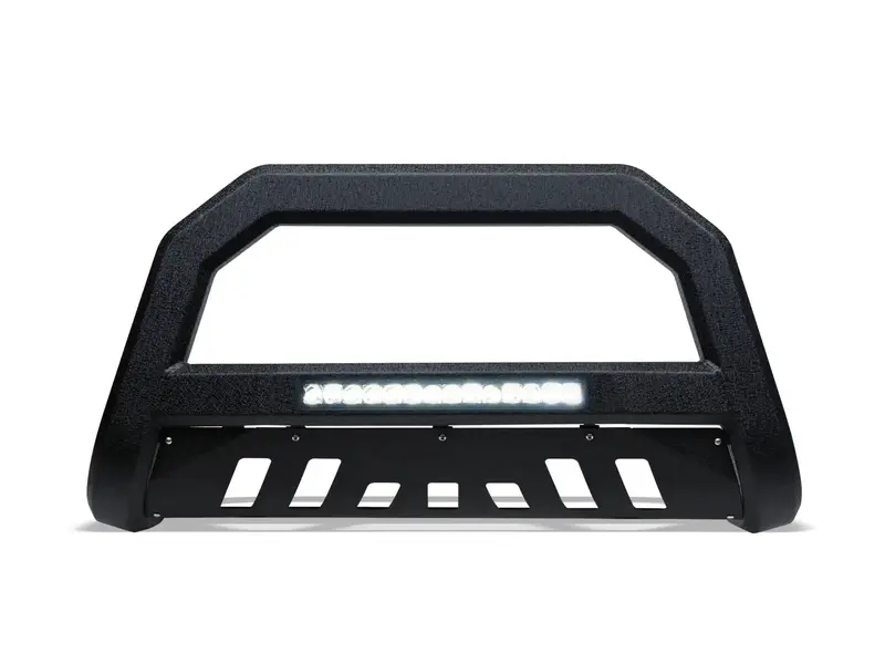 Armordillo Usa 7180758 Bull Bar For 2001–2004 Nissan Frontier – Textured Black W/ Integrated Led Mounts 1