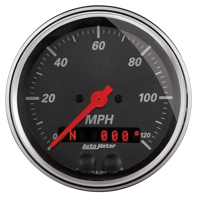 Autometer Traditional Gauge – Perimeter-Illuminated Incandescent Dial (Model 1449) 1