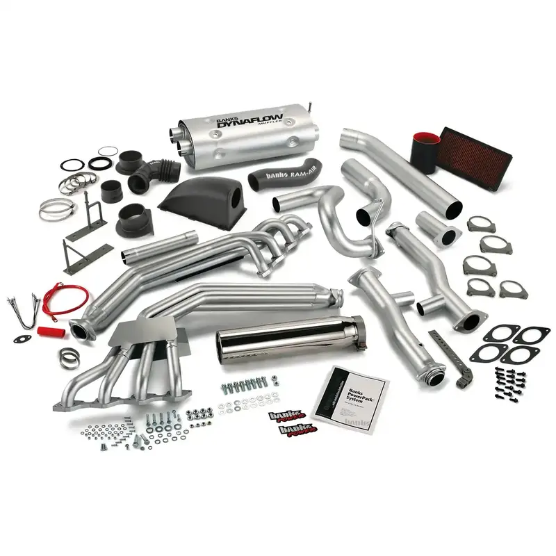 Banks Power 49560 Tuning Package – Exhaust System, Cold Air Intake, And Engine Programmer Combo 1