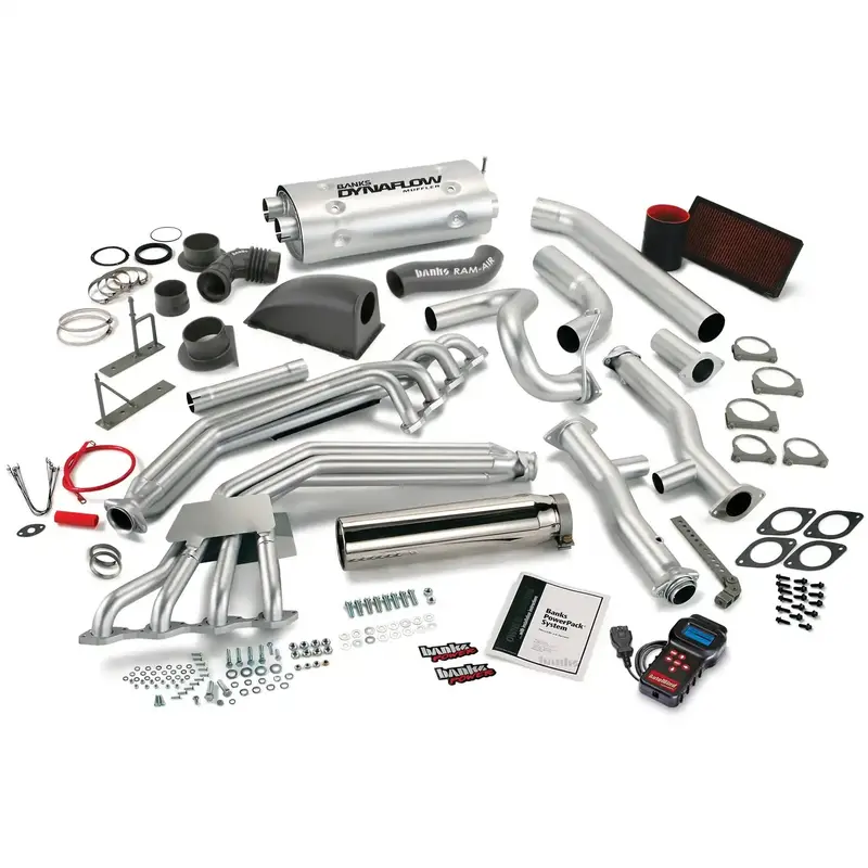 Banks Power 49578 Tuning Kit – Exhaust System, Cold Air Intake & Ecu Programmer Combo 1