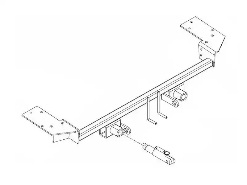 Blue Ox Bx2237 Removable-Tab Tow Bar Base Plate For Class Iii Installation 1