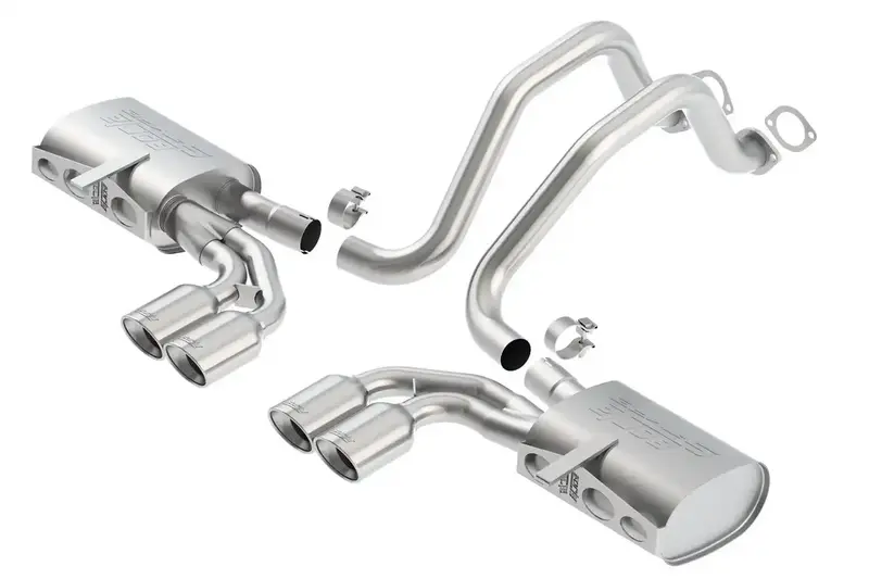 Borla 140427 S-Type Ii Axle-Back Exhaust System – Stainless Steel, Deep Resonant Tone 1
