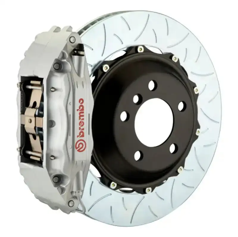 Brembo 90–05 Acura Nsx Front Gt Big Brake Kit – 6-Piston Calipers, 355X32Mm Two-Piece Slotted Rotors (Silver Finish) 1