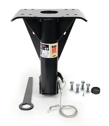 Camco Gooseneck Trailer Hitch Adapter – 17-Foot Extension For Heavy-Duty Towing 1