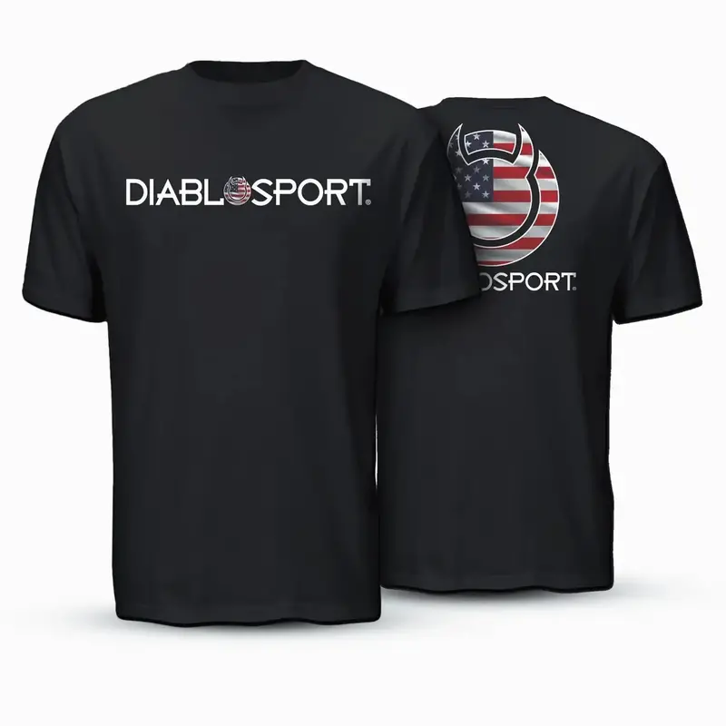 Diablosport G1062 Usa Flag Graphic T-Shirt – Gray, Medium Fit 1