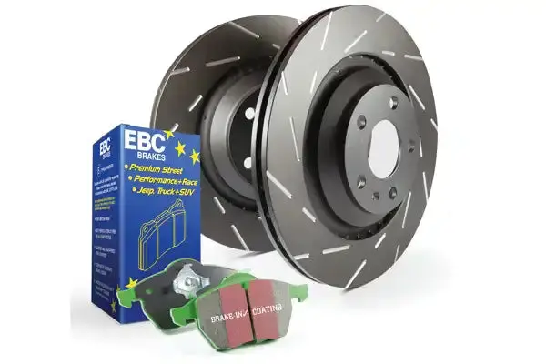 Ebc S2Kf1170 Slotted Brake Rotors – Precision-Cut Narrow Slots Reduce Wind Noise And Improve Cooling 1