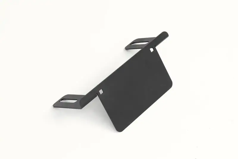 Fab Fours M2350-1 Vengeance Two-Stage Front License Plate Mount – Tall, Black Powder-Coated Steel 1