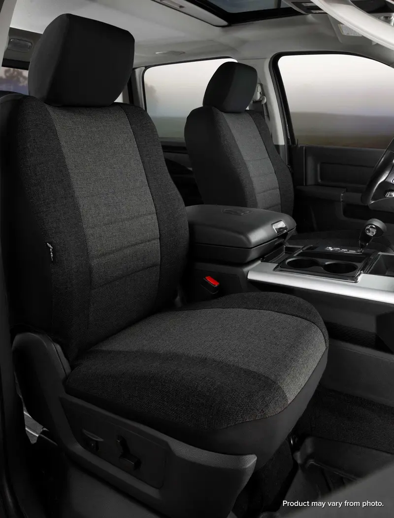 Fia Oe30 Series Charcoal Tweed Front Seat Covers – Custom-Fit, Premium Oe39-46 Charc Style 1