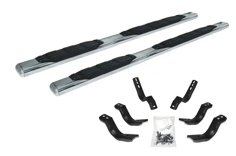 Go Rhino 105404080Ps 5-Step Side Running Boards – Wide, Durable Step Surface For Easy Vehicle Access 1