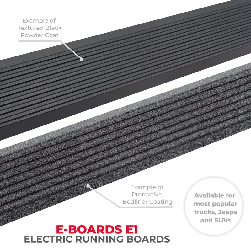Go Rhino 20420687Pc E1 Electric Running Boards – Power-Deploying Step System 1