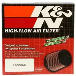 K&N Rc-5125 Universal Clamp-On High-Flow Air Filter – Reusable Washable Design 1