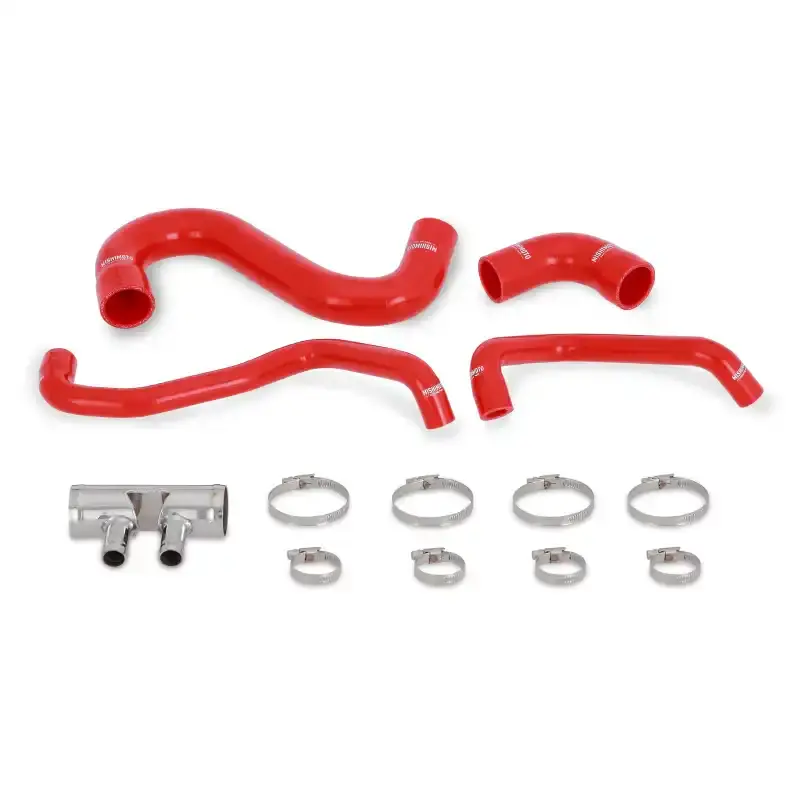 Mishimoto Red Silicone Lower Radiator Hose For 2015–2023 Ford Mustang Gt 1