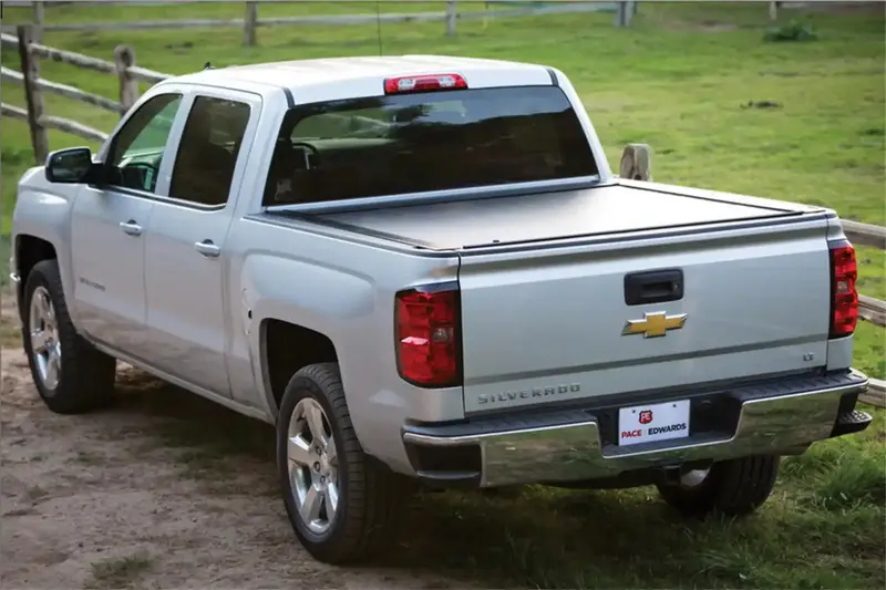 Pace Edwards Jackrabbit Matte-Finish Tonneau Cover System With Canister And Rails 1