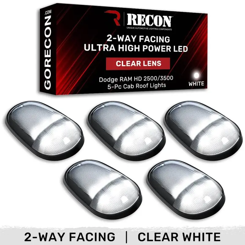 Recon Cab Light Kit – Five-Piece Interior Led Lighting Package For 2003–2018 Ram 2500/3500 1