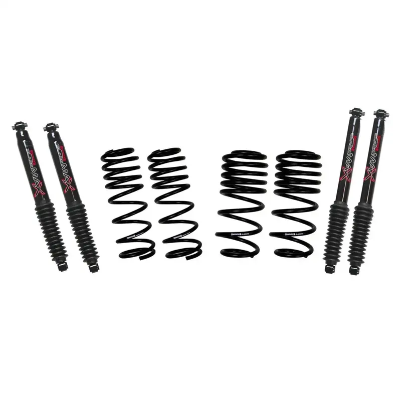 Skyjacker Lowjl025Pb Lowering Coil Springs For 2018+ Jeep Jl Wrangler – 2" To 2.5" Drop With Billet Lowering Brackets 1