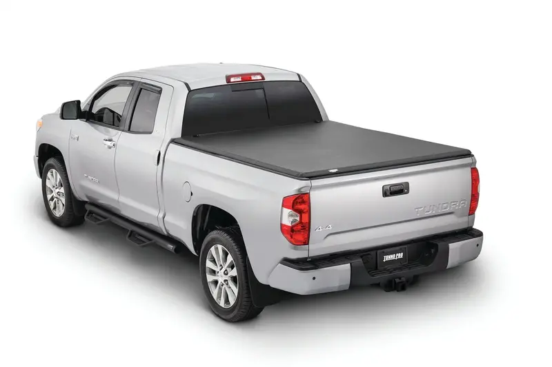 Tonno Pro Hard-Fold Tonneau Cover For 2007–2013 Toyota Tundra – Includes Utility Track Adapter Kit (8' 2") 1