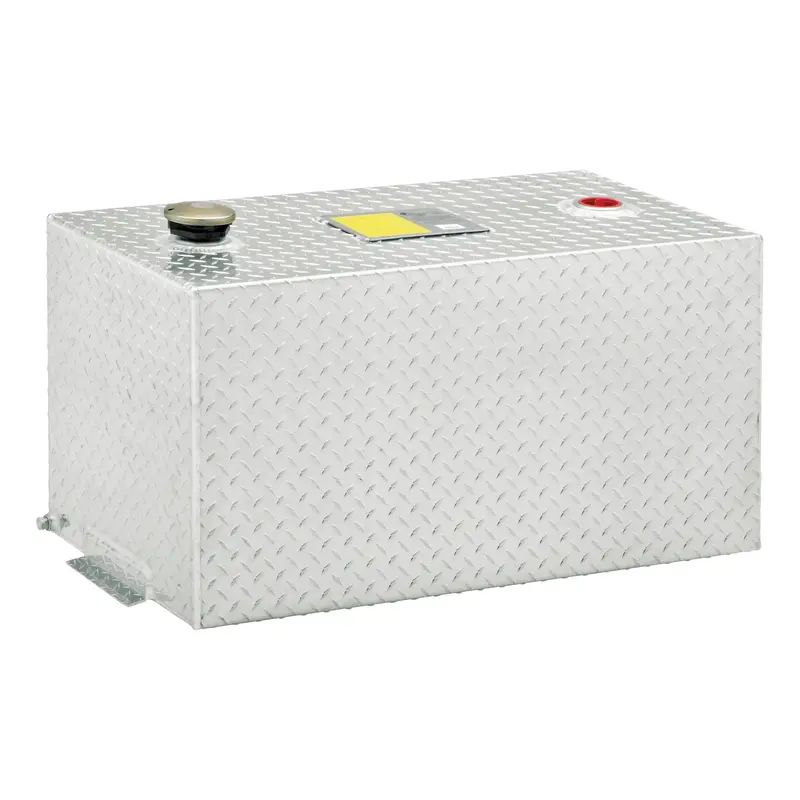 Uws Tt-50-R-T-P 50-Gallon Aluminum Transfer Tank — Bright Finish, Rectangle Design 1
