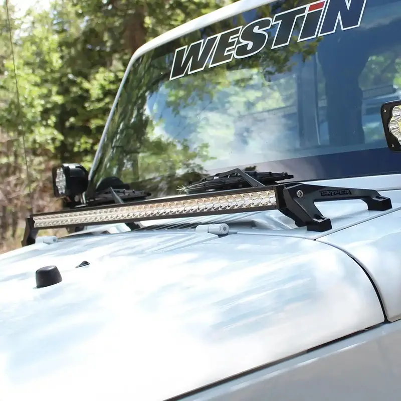 Westin Led Cowl Mount Light – Textured Black Cast Aluminum Auxiliary Lighting (Model 62-41025) 1